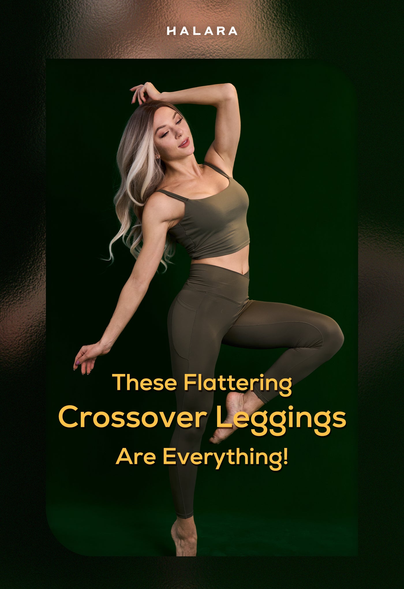 Crossover leggings TikTok advertising