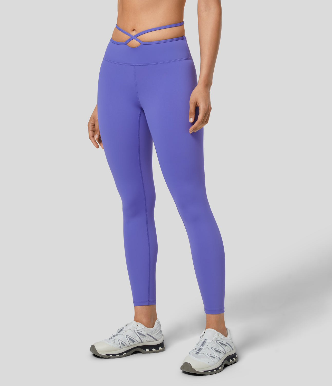 

Halara Softlyzeroв„ў Airy Low Rise Crisscross Adjustable Strap Cool Touch 7/8 Workout Leggings-UPF50+ - Black -  gym leggings