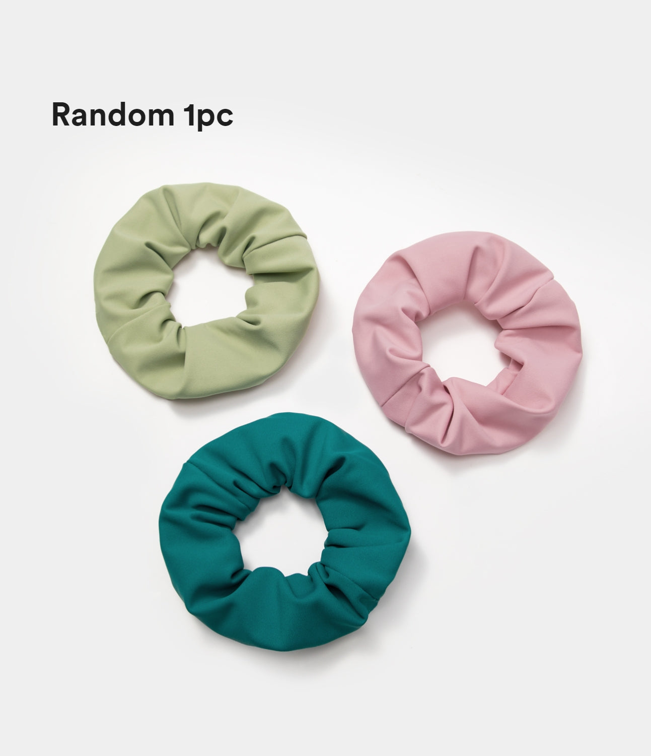 

Halara Softlyzeroв„ў Plush Random 1pc Solid Pleated Scrunchie - Mix Color
