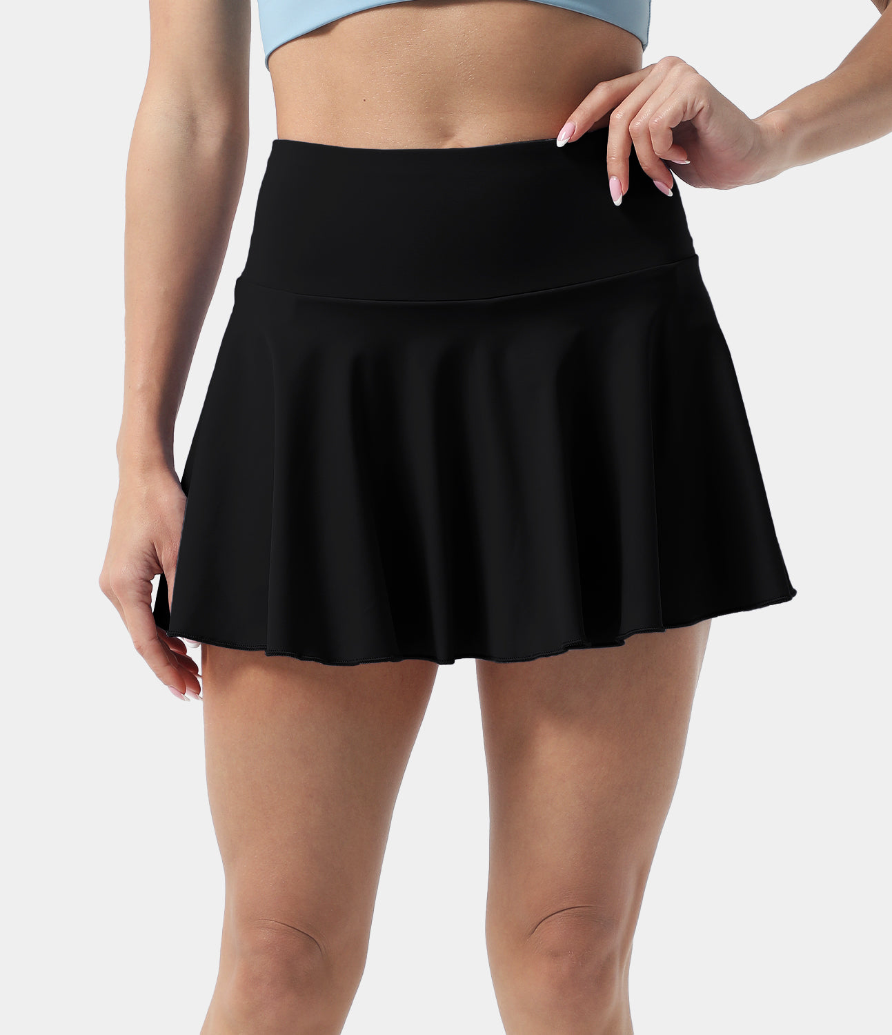 

Halara Everyday Cloudfulв„ў Air 2-in-1 Cool Touch Tennis Skirt-Marvelous - Angel Falls -  midi skirt a line skirt golfing skirt