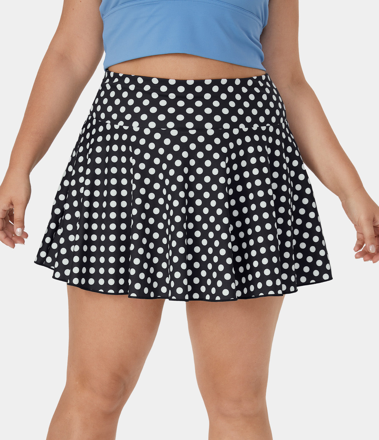 

Halara High Waisted Print Tennis 2-in-1 Plus Size Skirt - Polka Polka