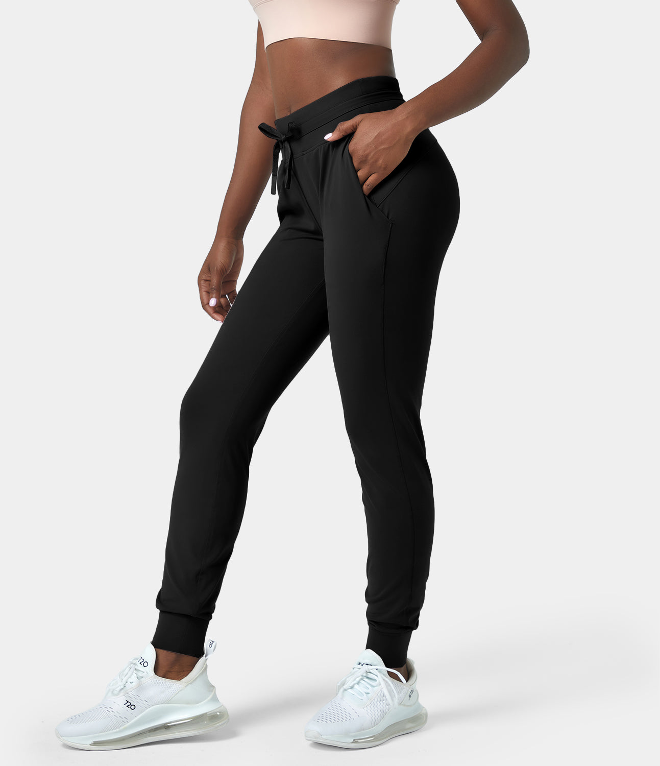 Women‘s High Waisted Pocket Slim Fit Joggers – HALARA
