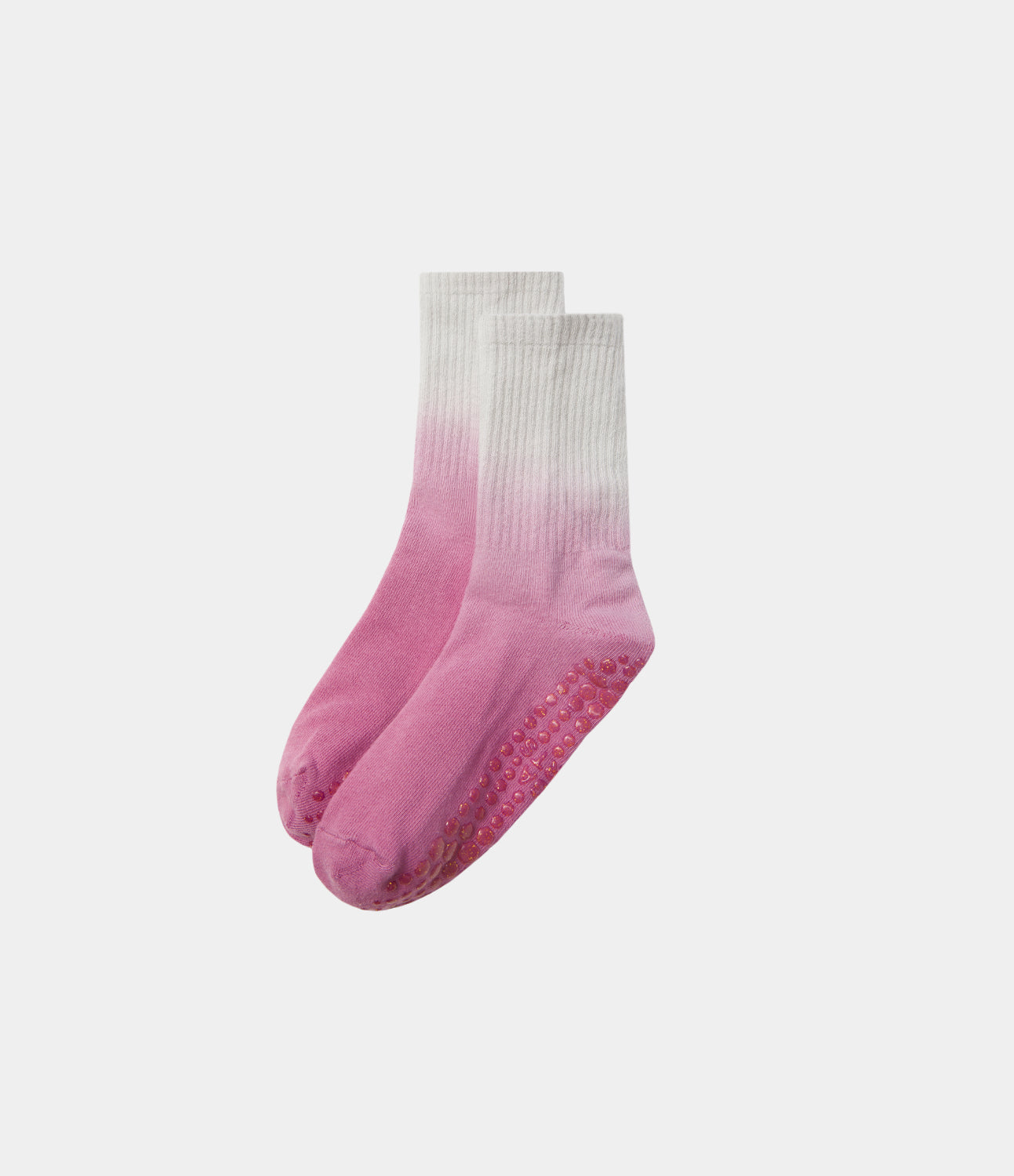 

Halara Tie Dye Antislip Yoga Crew Socks - Ombre Peach Pink