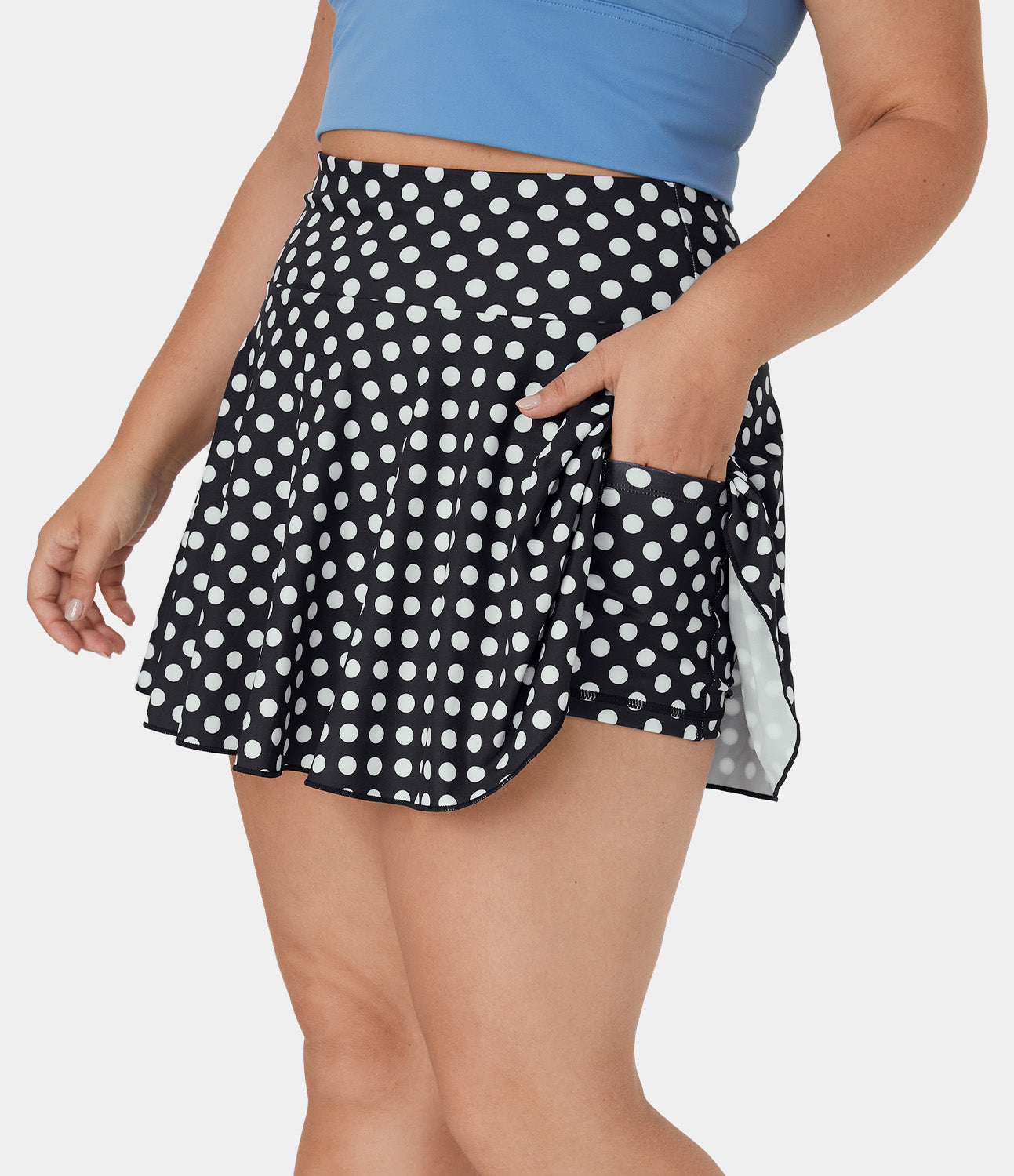 

Halara High Waisted Print Tennis 2-in-1 Plus Size Skirt - Orchids Spiral