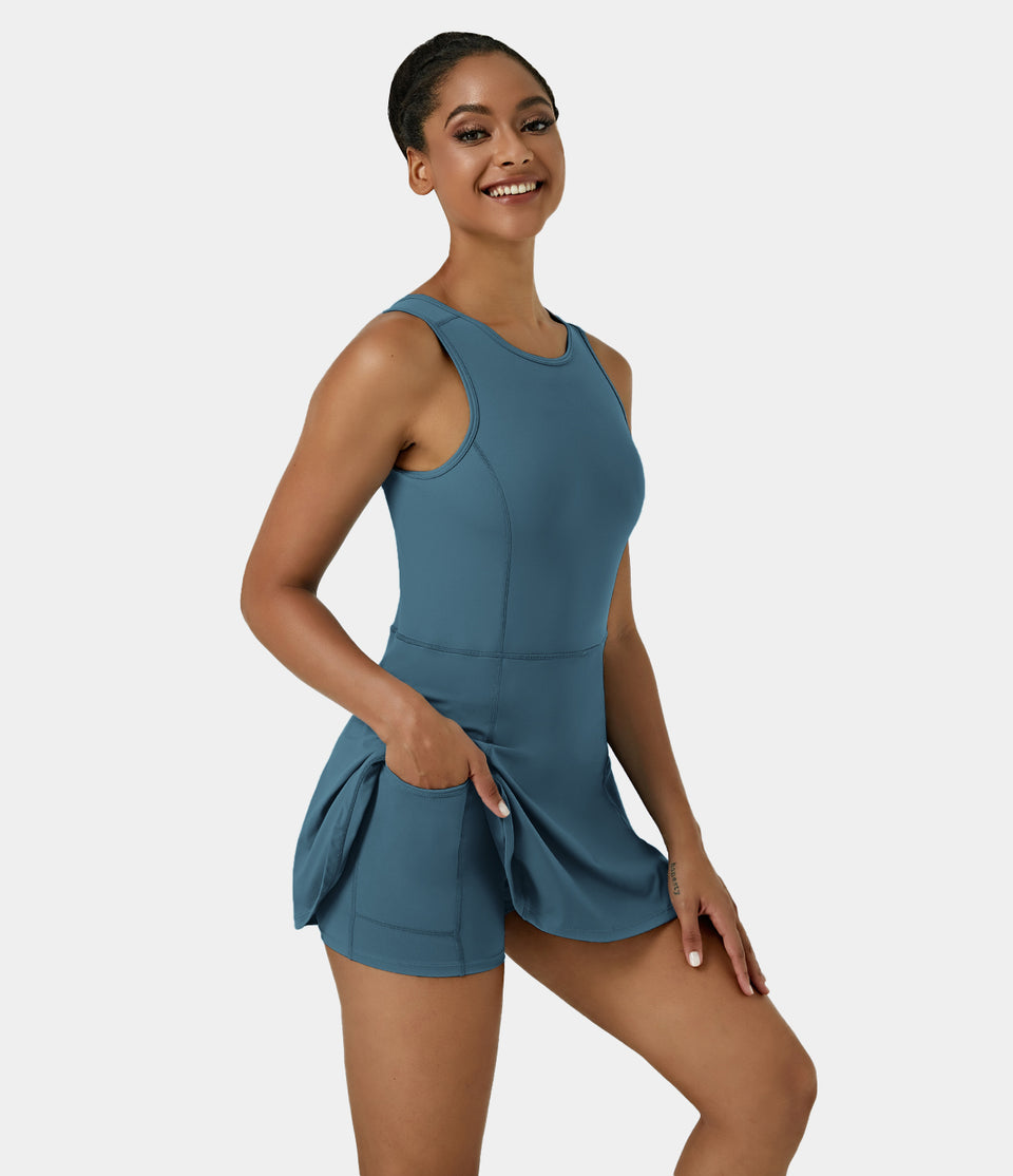 Everyday Stretchy 2-in-1 Flare Golf Dress-BFF