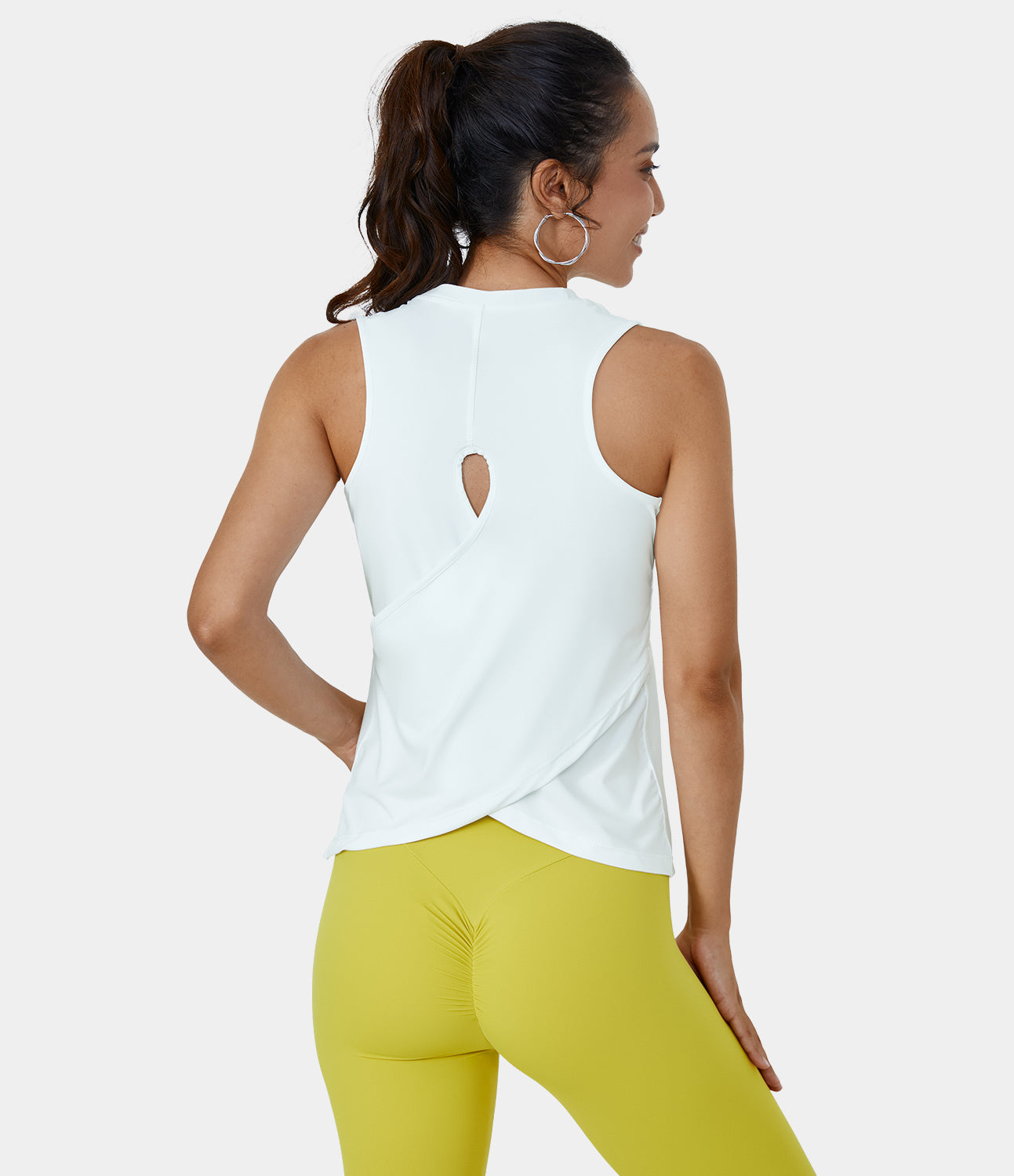 CRZ YOGA Womens V Neck Workout Tank Tops with Built Indonesia