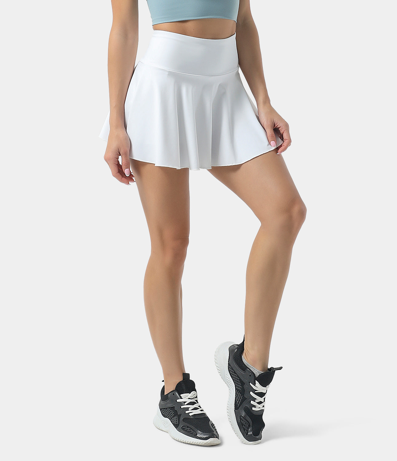 

Halara Everyday CloudfulВ® Air 2-in-1 Tennis Skirt-Marvelous - Lint -  midi skirt a line skirt golfing skirt pleated tennis skirt