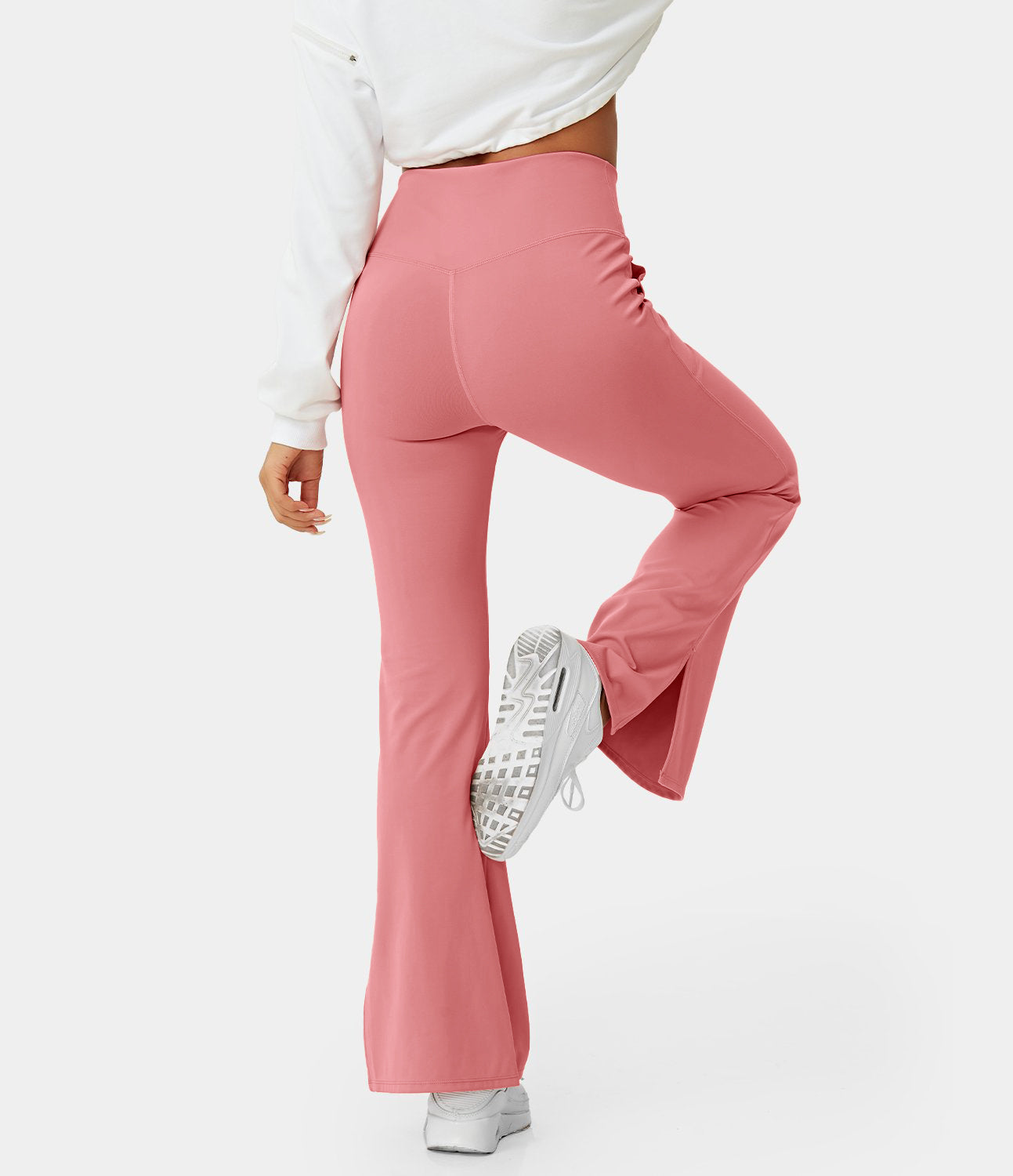 Halara Everyday Cloudful® Crossover Pocket Plain Leggings - Gull