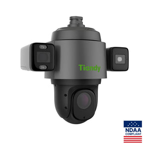 Tiandy Ultra Series Video Structure AI Dual PTZ Camera 5MP IP PTZ Camera - TC-A35555 Spec: 0/A/2.8- 12mm/9-54mm - Ally Security