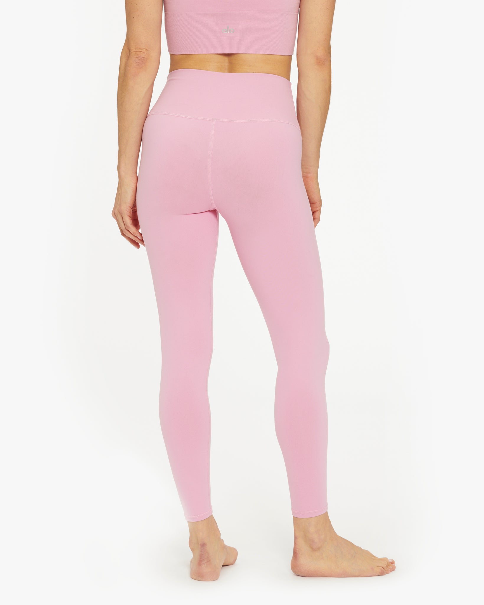 Alo Yoga High-Waist Moto Legging - Macaron Pink - Size XS - Nylon