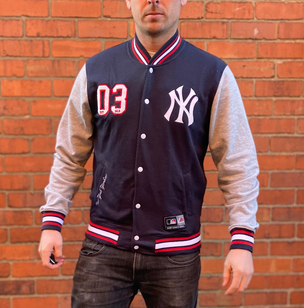 Red MLB Brooklyn Dodgers sports jumper, sweater men's branded