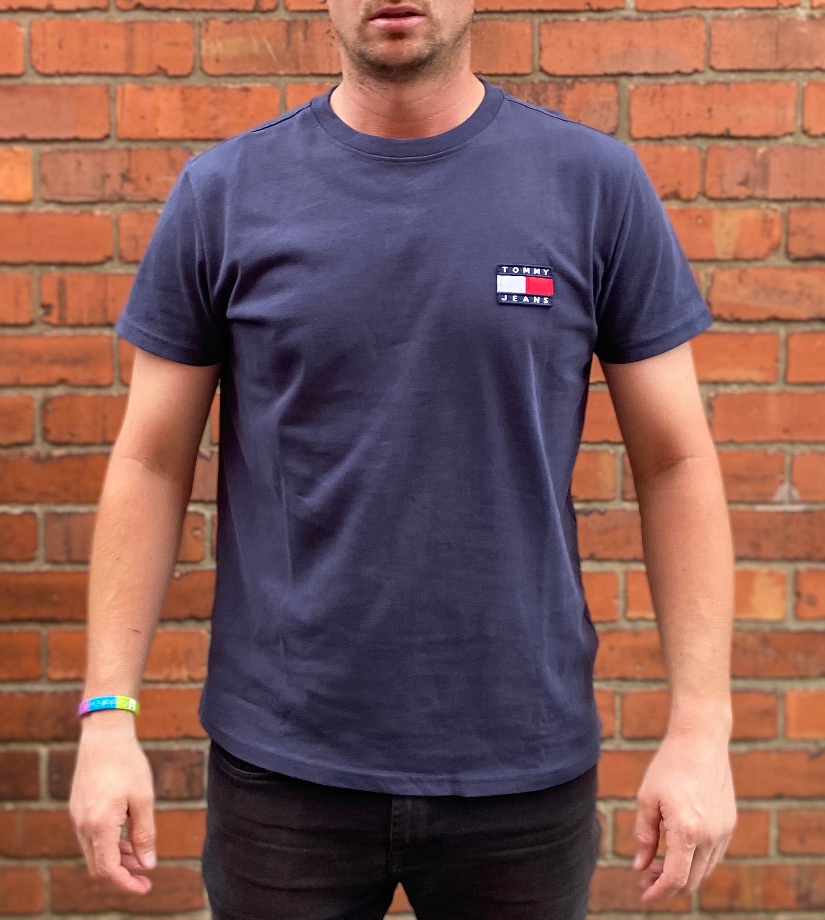 Navy Tommy Hilfiger tee shirt / Tshirt, men's / women branded designer – System