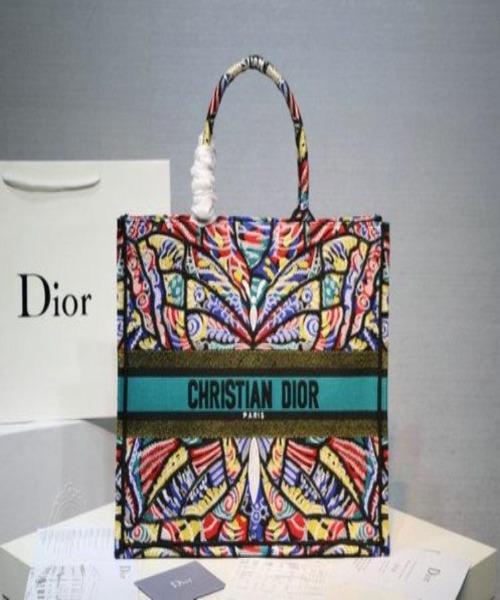 dior book tote butterfly