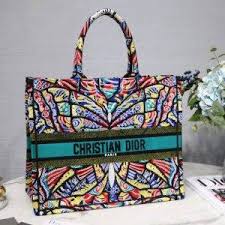 dior book tote butterfly