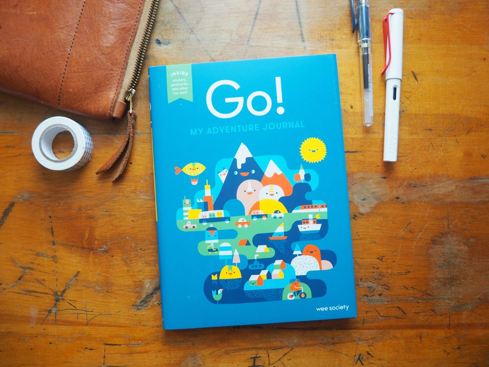 Go! (Red): A Kids' Interactive Travel Diary and Journal (Wee Society)