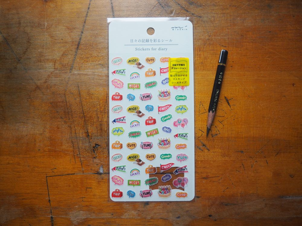 Midori Diary Stickers - Daily Records - Flowers