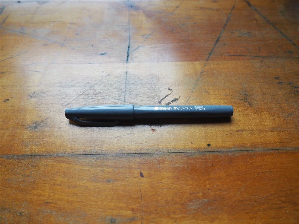 Pentel Fude Touch Brush Pen - Black – Wonder Pens