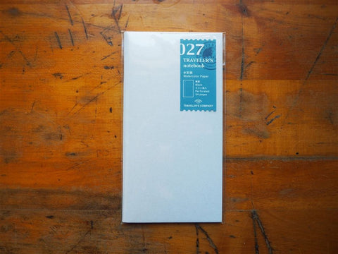 Traveler's Notebook - Regular Size Refill - 027 Watercolor Paper