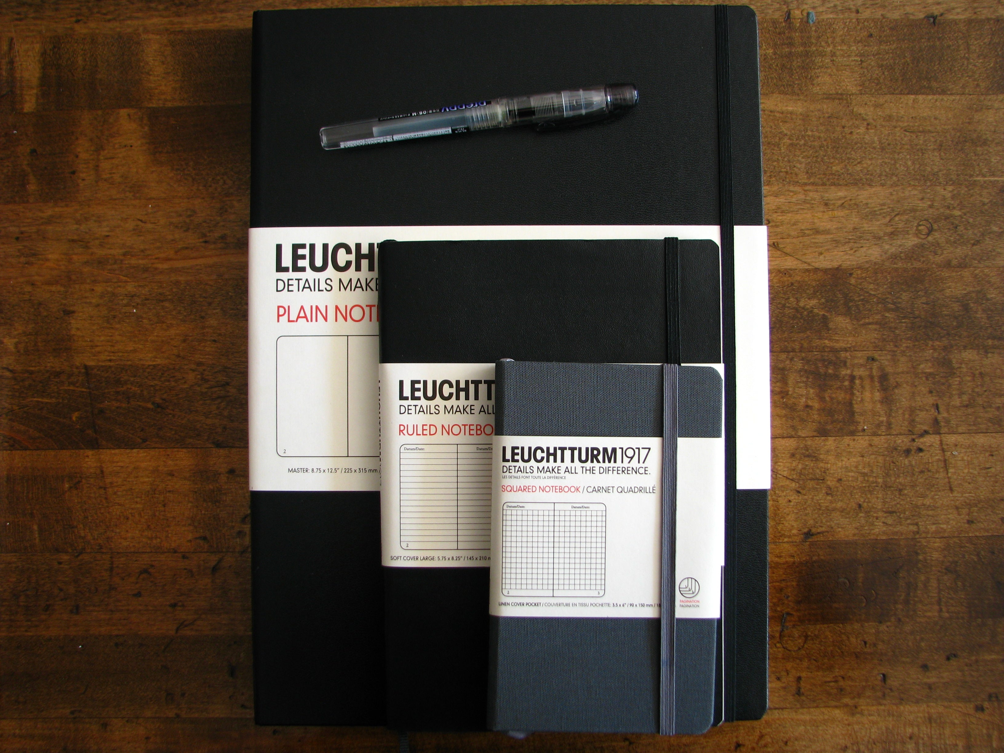 Leuchtturm Master Notebooks! Just the name sounds impressive.