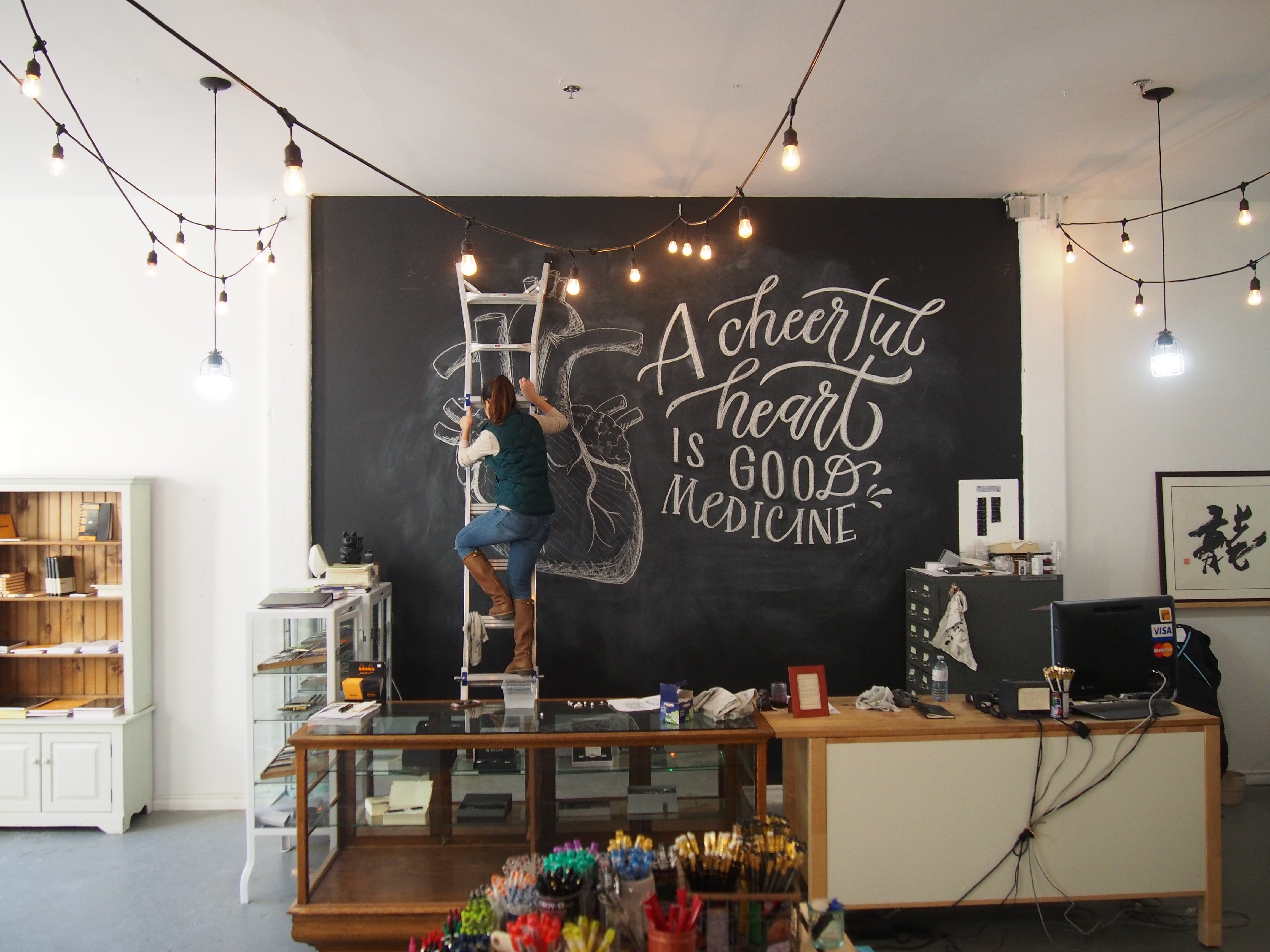 Sarah Kim Calligraphy Chalkboard Artist Wonder Pens wonderpens.ca Toronto Canada