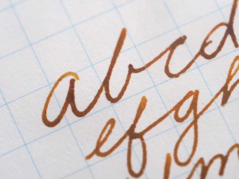 Noodler's Golden Brown Writing Sample Review Wonder Pens Toronto Canada