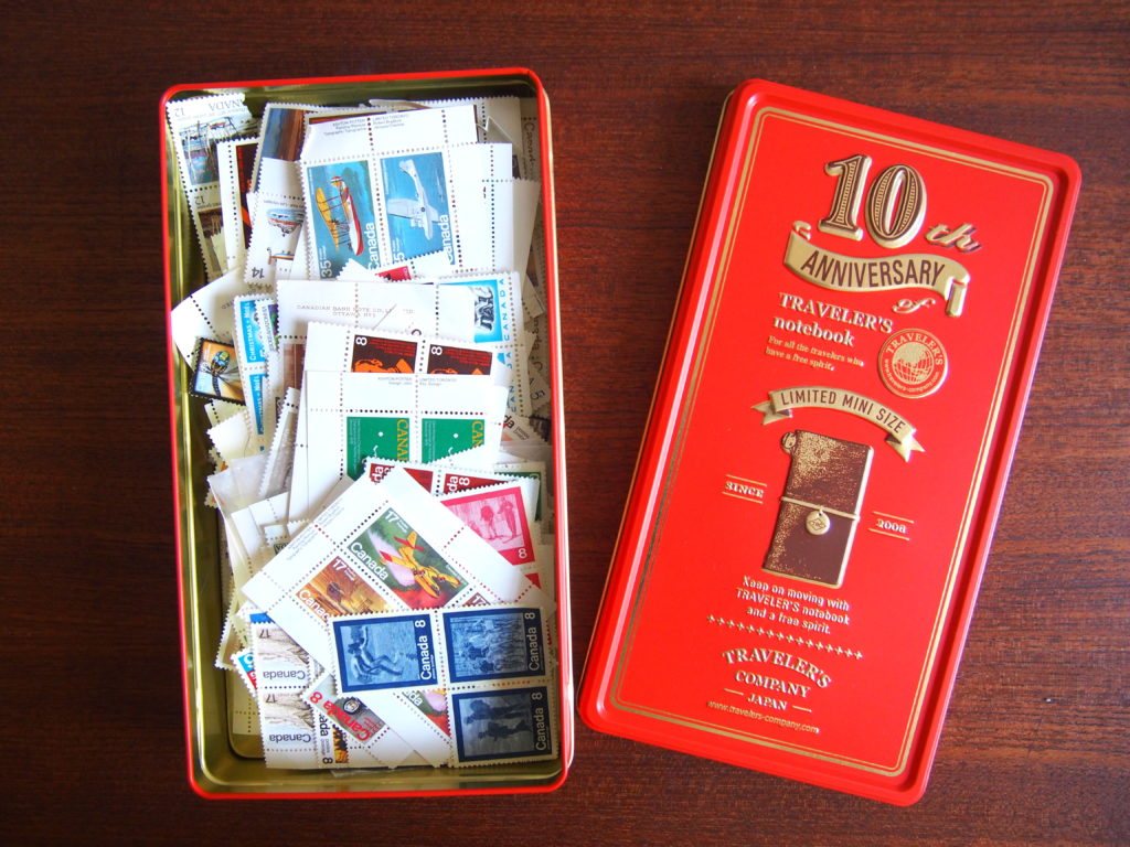 Midori 10th Anniversary Traveler's Notebook Tin Cans Mini Notebooks Toronto Canada Wonder Pens