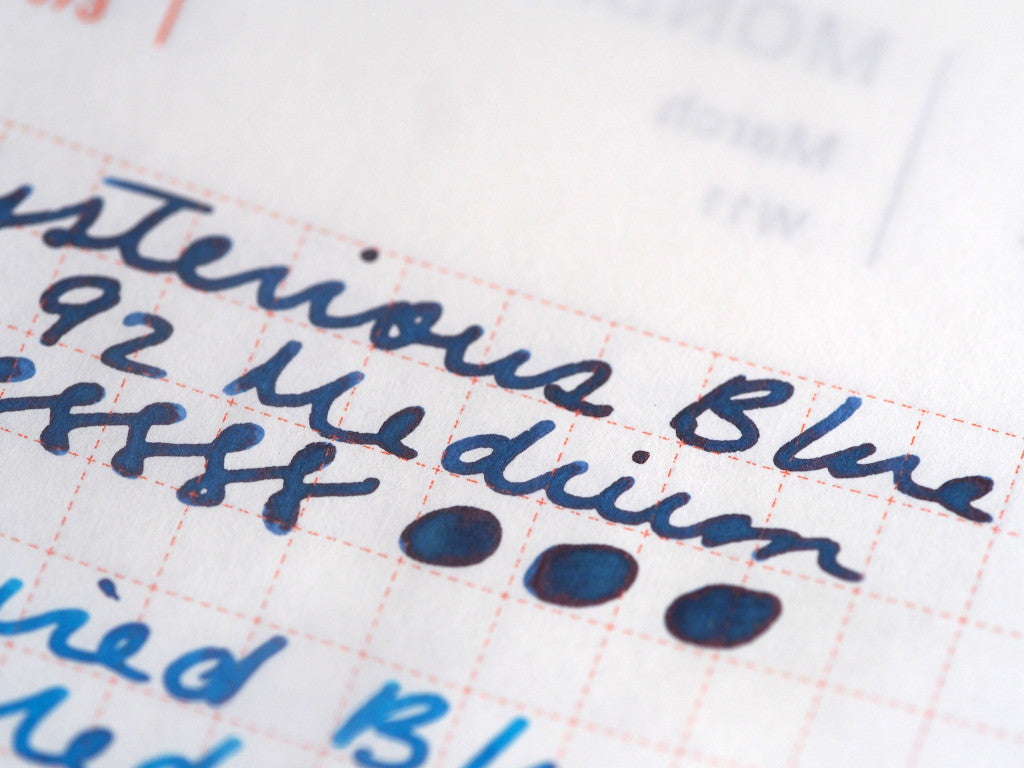 Fountain Pen Blog stationery shop ink review wonder pens hobonichi toronto canada Waterman Mysterious Blue Writing Sample