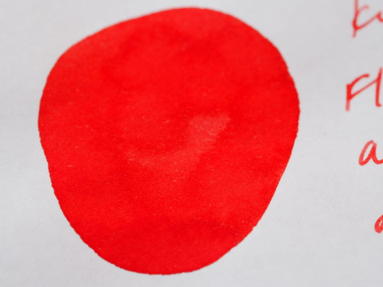 Kyo Iro Flaming Red of Fushimi Writing Sample