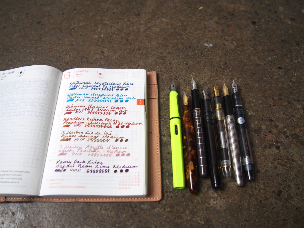 Fountain Pen Blog stationery shop ink review wonder pens hobonichi toronto canada
