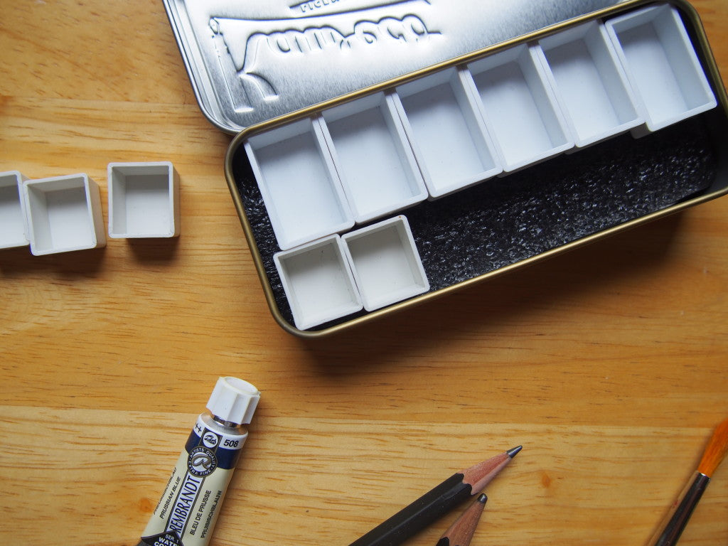 How to make your own watercolour watercolor palette kaweco tin case altoids wonderpens toronto canada