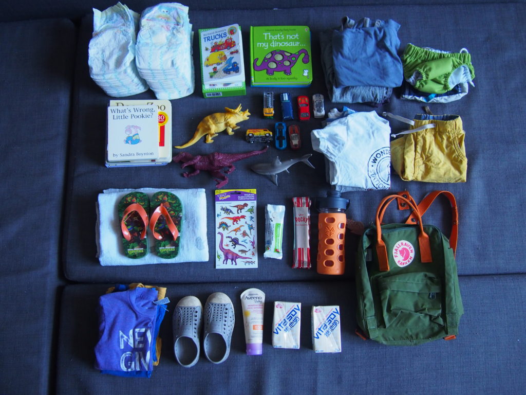 Packing with a toddler for VIA Rail Canadian train trip