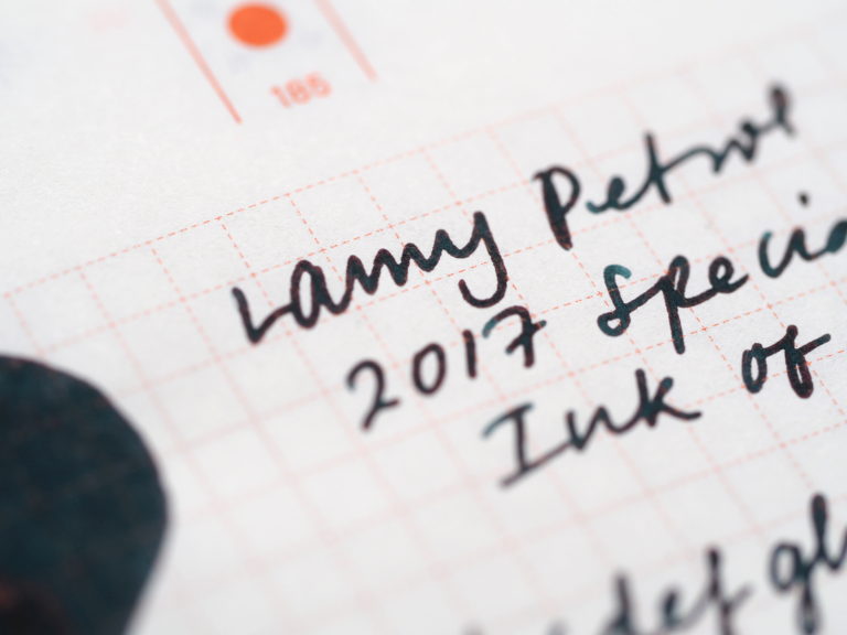 Lamy Petrol Writing Sample