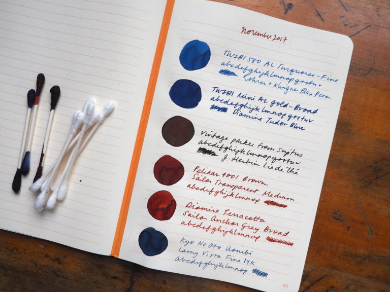 Wonder Pens Ink Samples