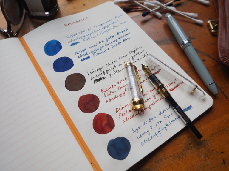 Wonder Pens Ink Samples