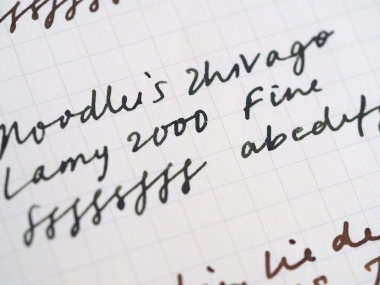 Noodler's Zhivago Writing Sample