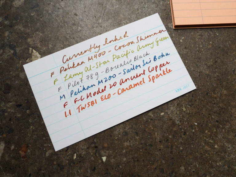 Currently Inked Cue Cards