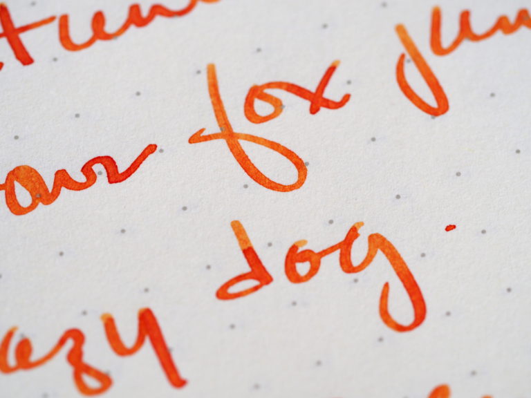 Diamine Autumn Oak Writing Sample