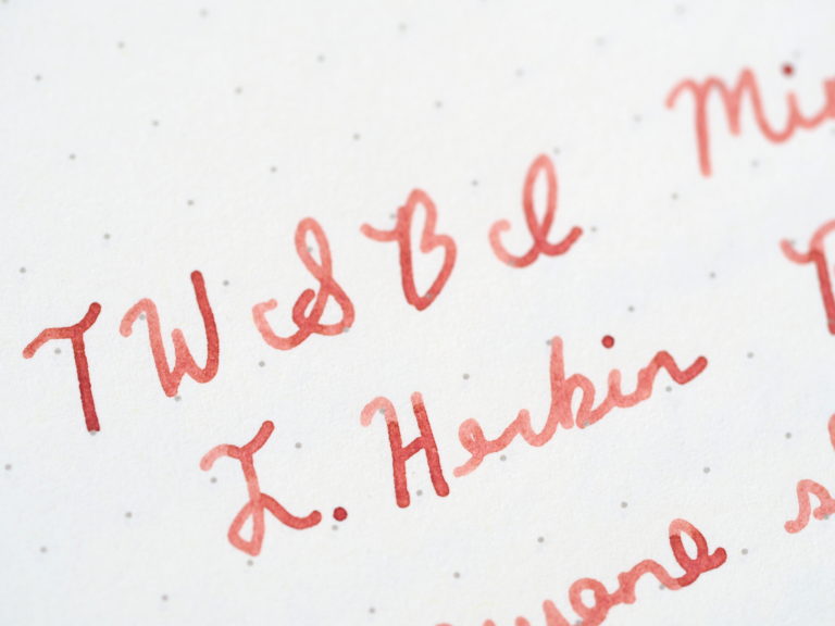 J. Herbin Rouille d'ancre writing sample