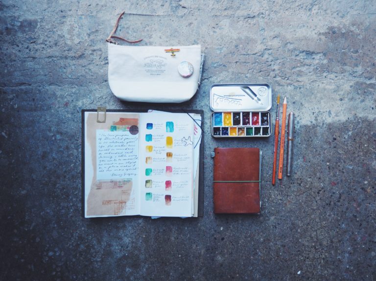 Olive Traveler's Notebook Art Journaling Toronto Canada