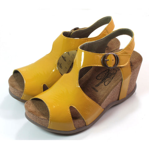 Fly London Luxor yellow sandals