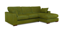 Load image into Gallery viewer, $1286 Plush Sensual Velvet Six Seater Corner Sofa - Olive

