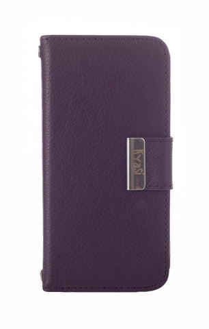 Kyasi Signature Phone Wallet Case for Apple iPhone 6 6S Deep Purple