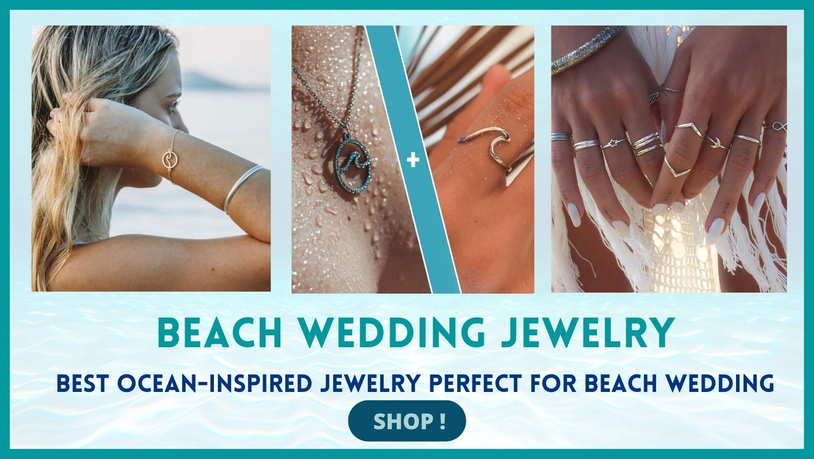 Perfect beach wedding jewelry