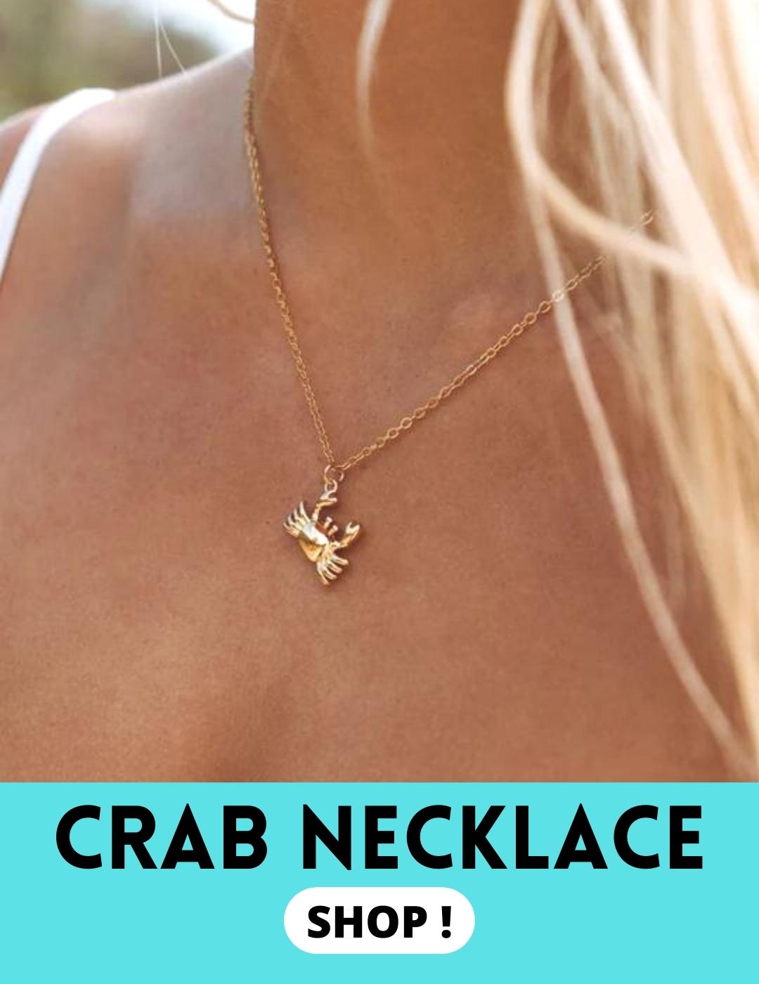 Crab necklace stunning symbolism