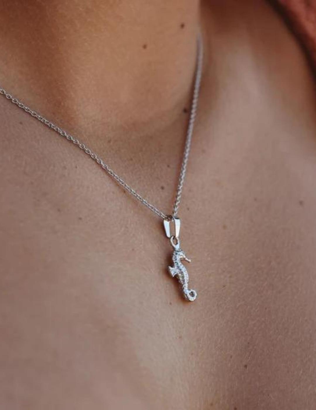 Sea horse necklace sea lovers will sure adore