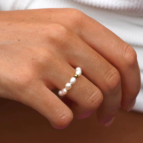 pearl anniversary ring