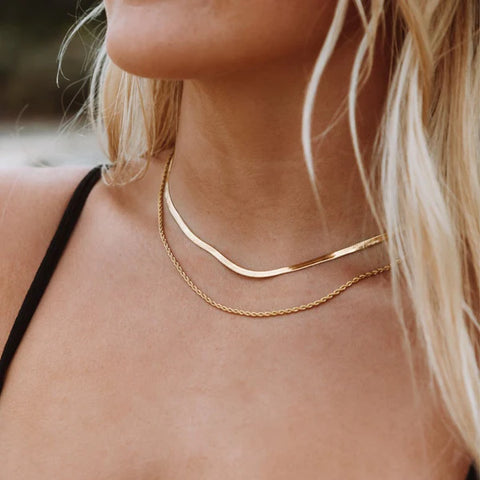 Layered necklace trend style