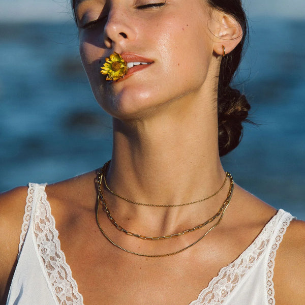 how to layer necklaces of the same length​