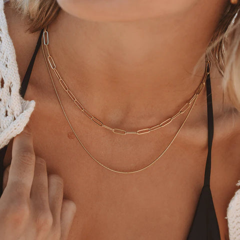 "Melrose" layered necklace