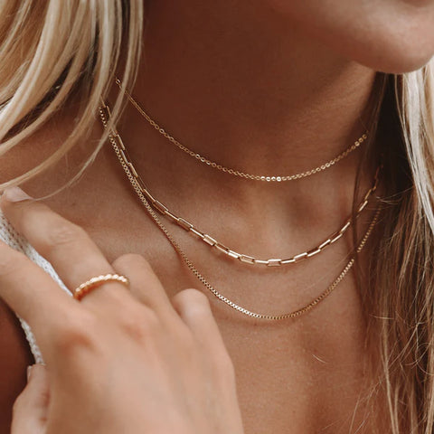 Layered necklaces